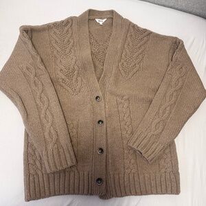 KOTN Oversized Cable Knit Cardigan